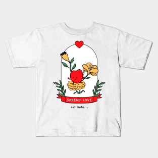 Spread Love Not Hate Kids T-Shirt